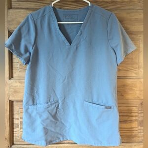 Figs scrub set, blue, size small top and bottom Dyed